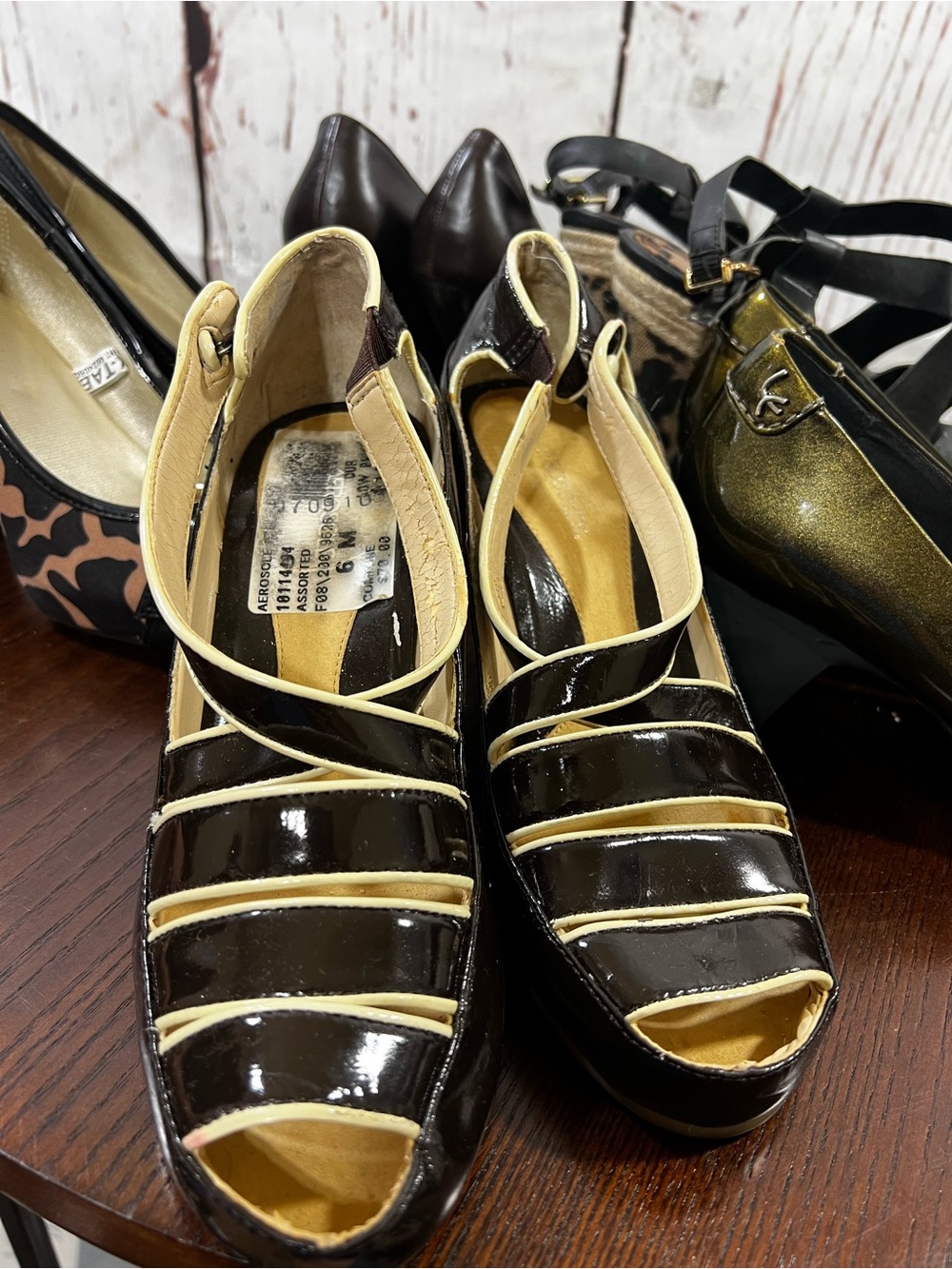 5 Pairs women’s shoes size 6 Liz Claiborne, Jessica Simpson, aerosoles etc As Is - Picture 4 of 16